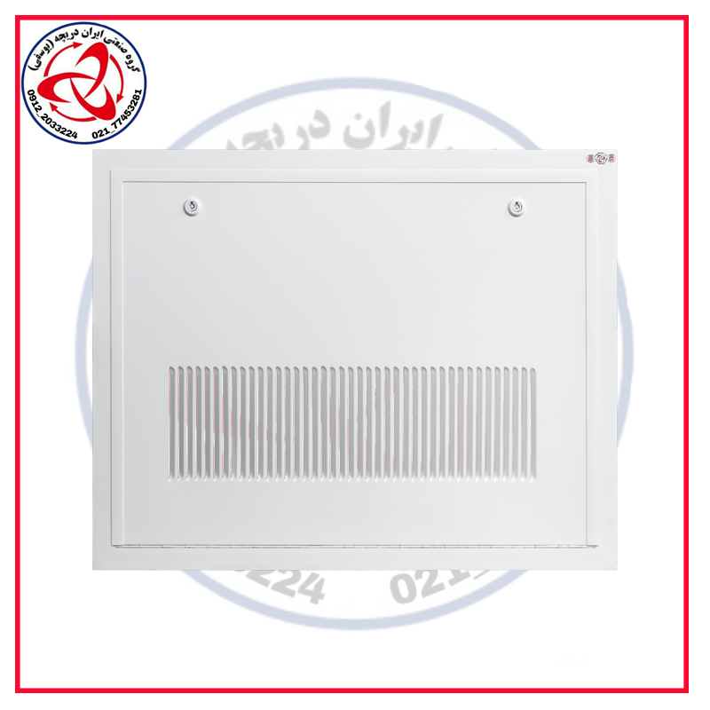 درب بازدید زیر فن کوئل مدل گریل 18 سانتی با لولا و قفل زیمنس